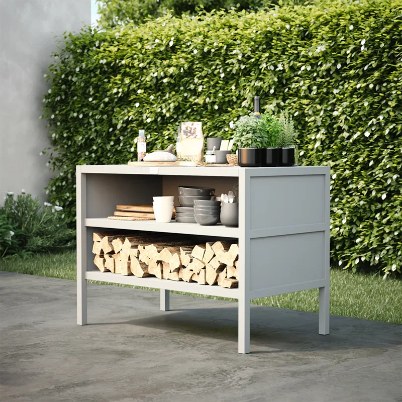 Double Layer Outdoor Kitchen Cabinet