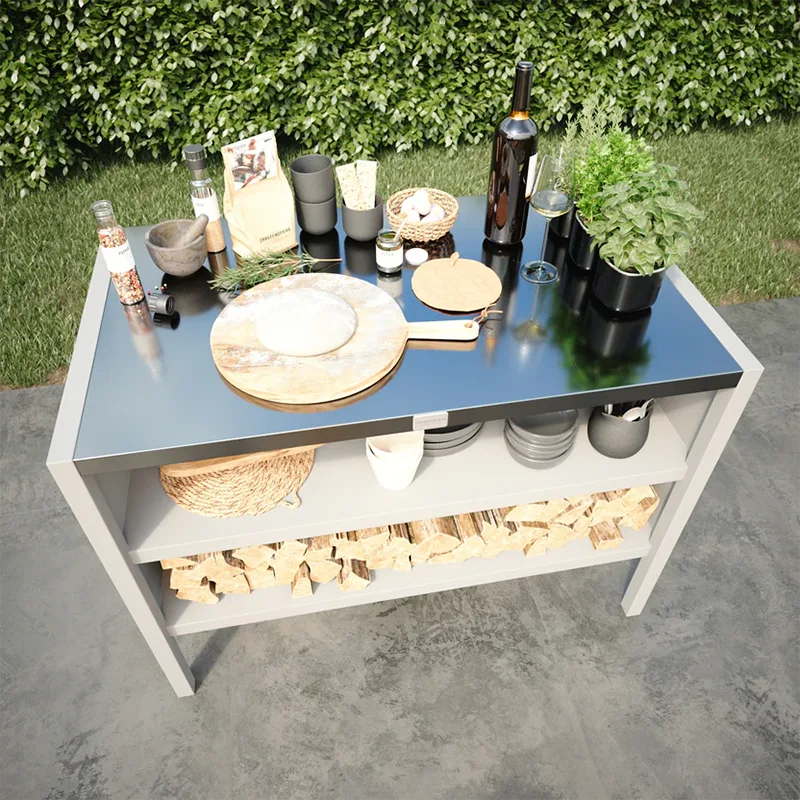 Double Layer Outdoor Kitchen Cabinet