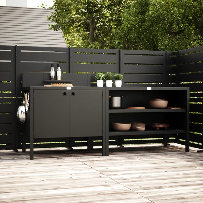 Double Layer Outdoor Kitchen Cabinet
